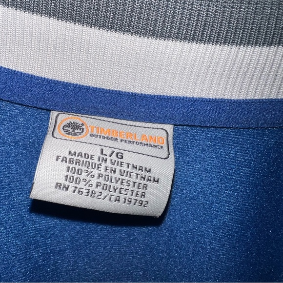 Timberland Vintage 90s Men’s Blue Full Zip Track Jacket Size L - Picture 3 of 5